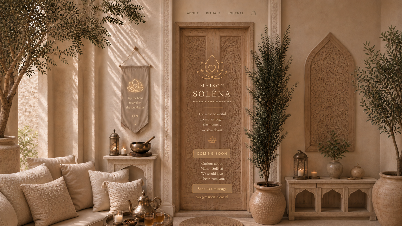 The entrance to Maison Solena
