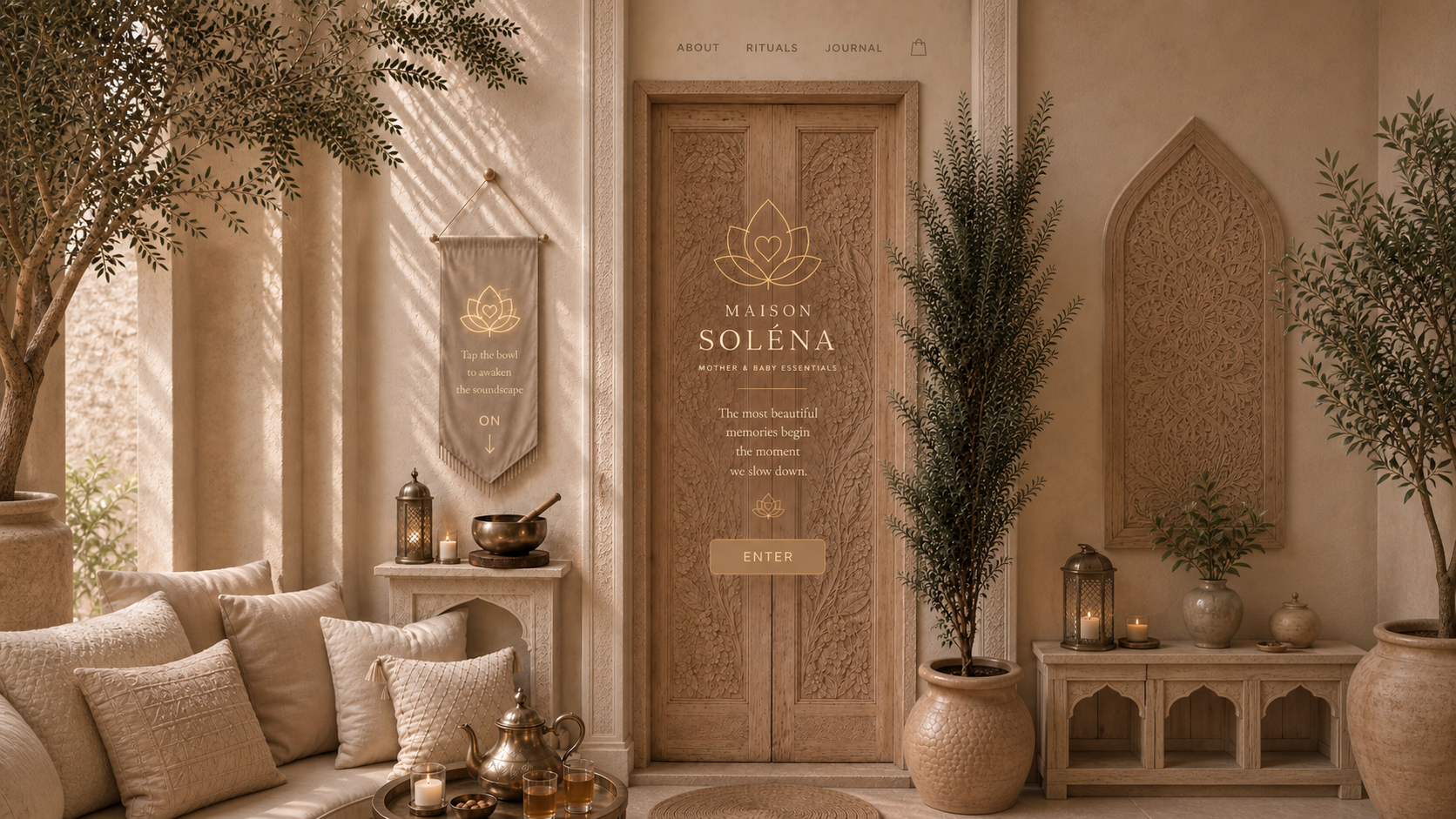The entrance to Maison Solena